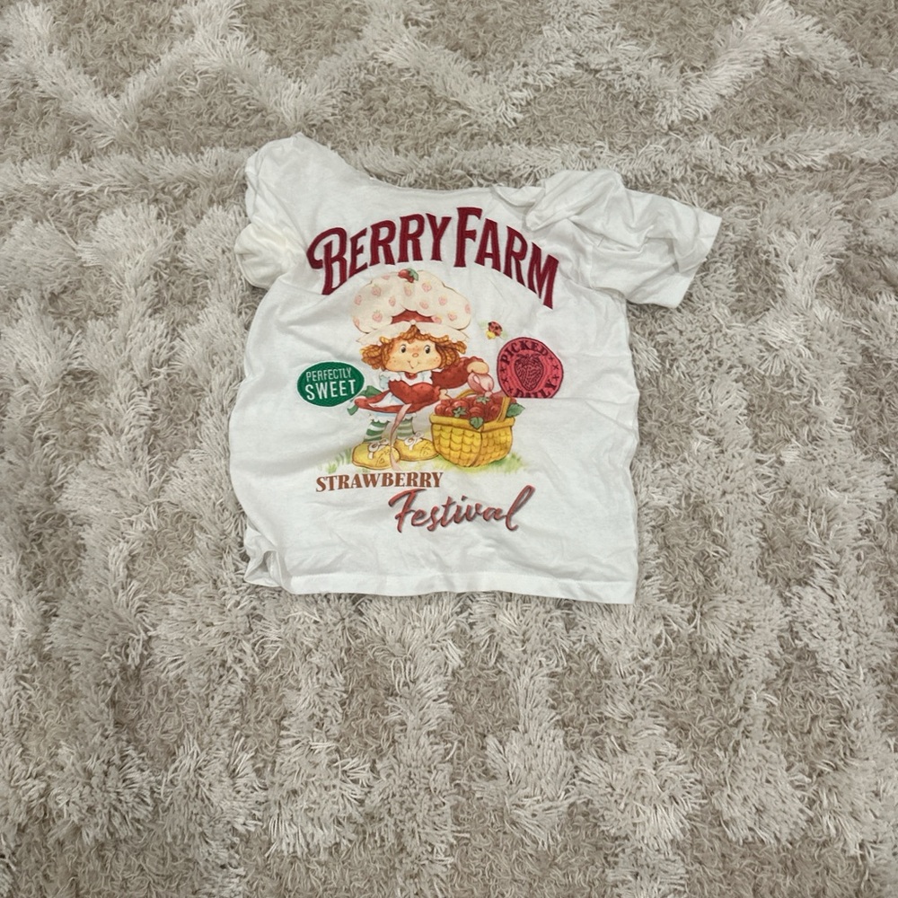 Berry Farm Women's White Pajama Top